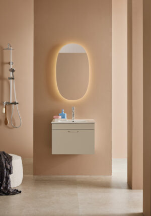 Pesuallaskaappi Sand 1 Laatikko Beige 600