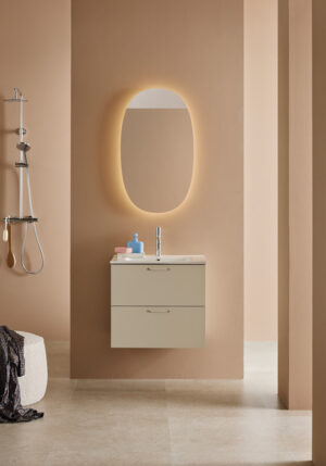 Pesuallaskaappi Sand 2 Laatikollaa Beige 600
