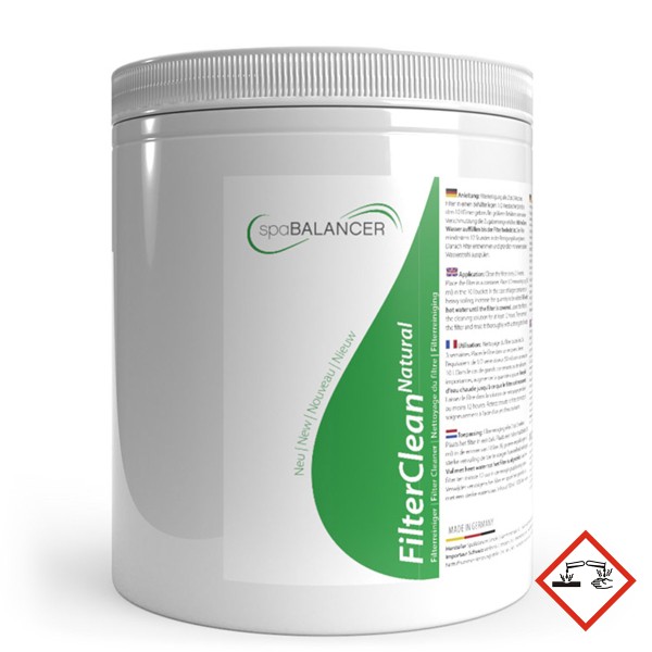 SpaBalancer FilterClean Natural - suodattimen pesujauhe